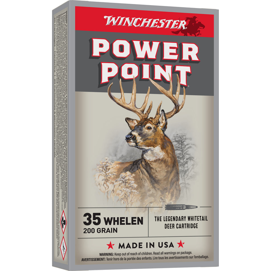 Winchester .35 Whelen Power-Point 200gr JSP Ammo
