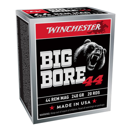 Winchester .44 Rem Magnum Big Bore 240gr SJHP Ammo