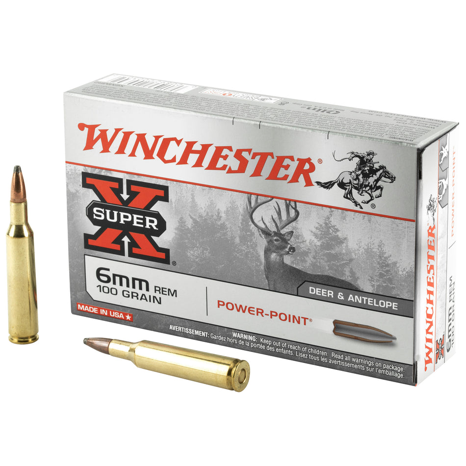Winchester 6mm Remington Super-X 100gr JSP Ammo