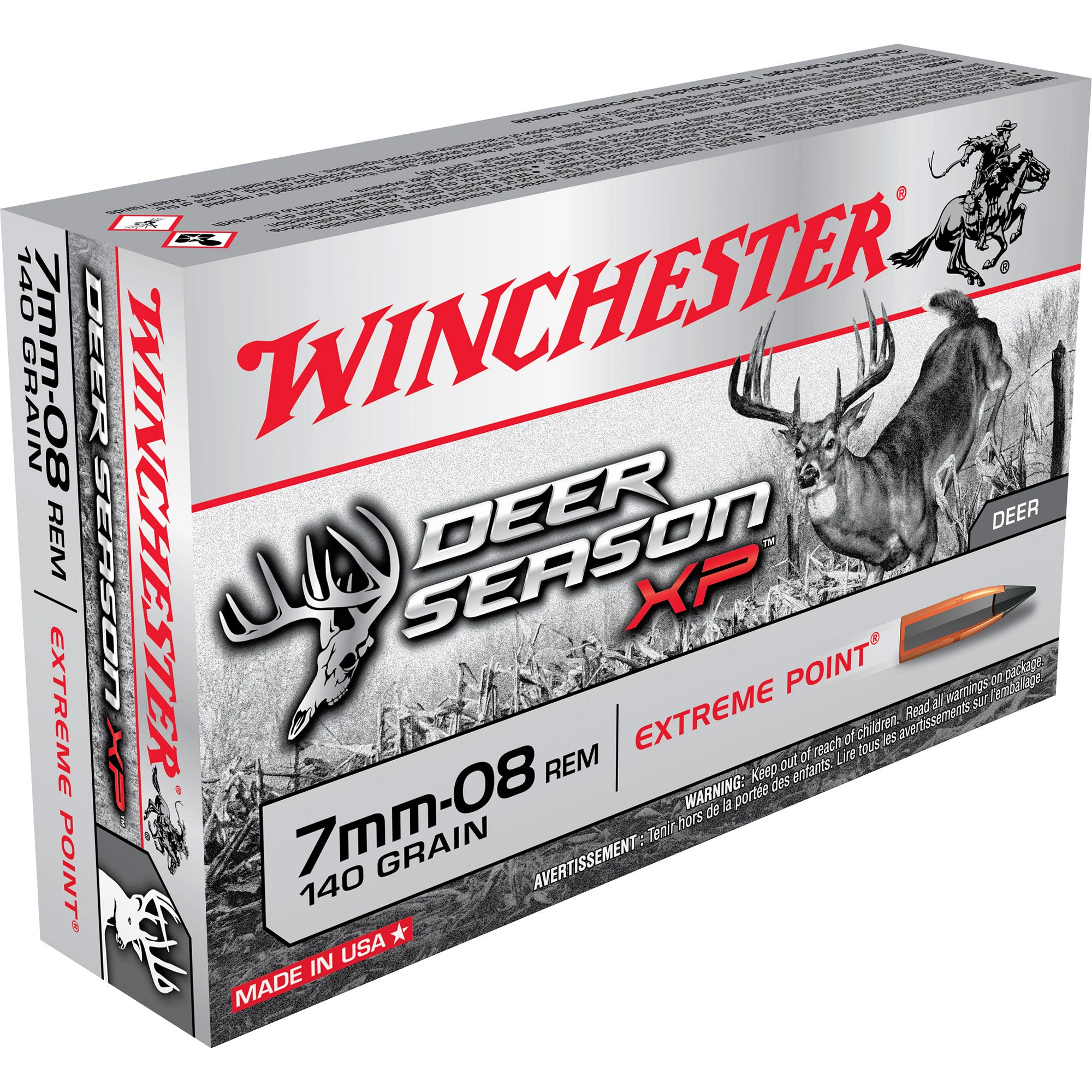 Winchester 7mm-08 Remington Deer Season XP 140gr Extreme Point Ammo