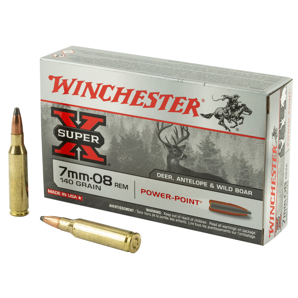 Winchester 7mm-08 Remington Super-X 140gr Power-Point Ammo