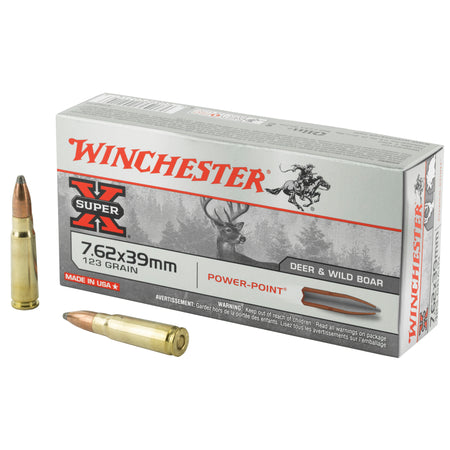 Winchester 7.62x39mm Super-X 123gr Power-Point Ammo