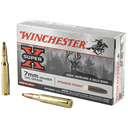 Winchester 7mm Mauser Super-X 145gr Power-Point Ammo