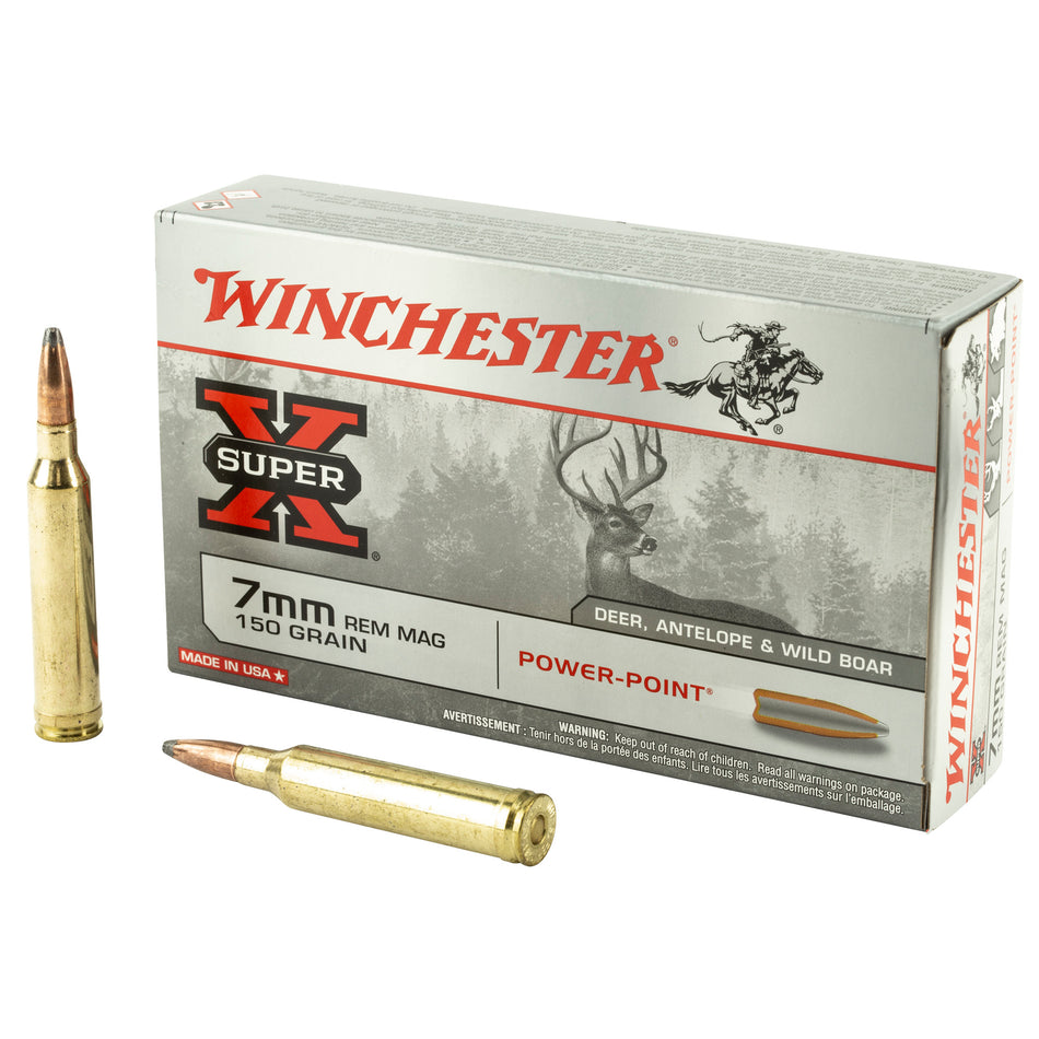 Winchester 7mm Remington Mag Super-X 150gr Power-Point Ammo