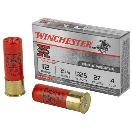Winchester Super-X 12 Gauge 2.75" #4 Buckshot