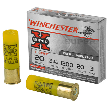 Winchester Super-X 20 Gauge 2 3/4" #3 Buckshot