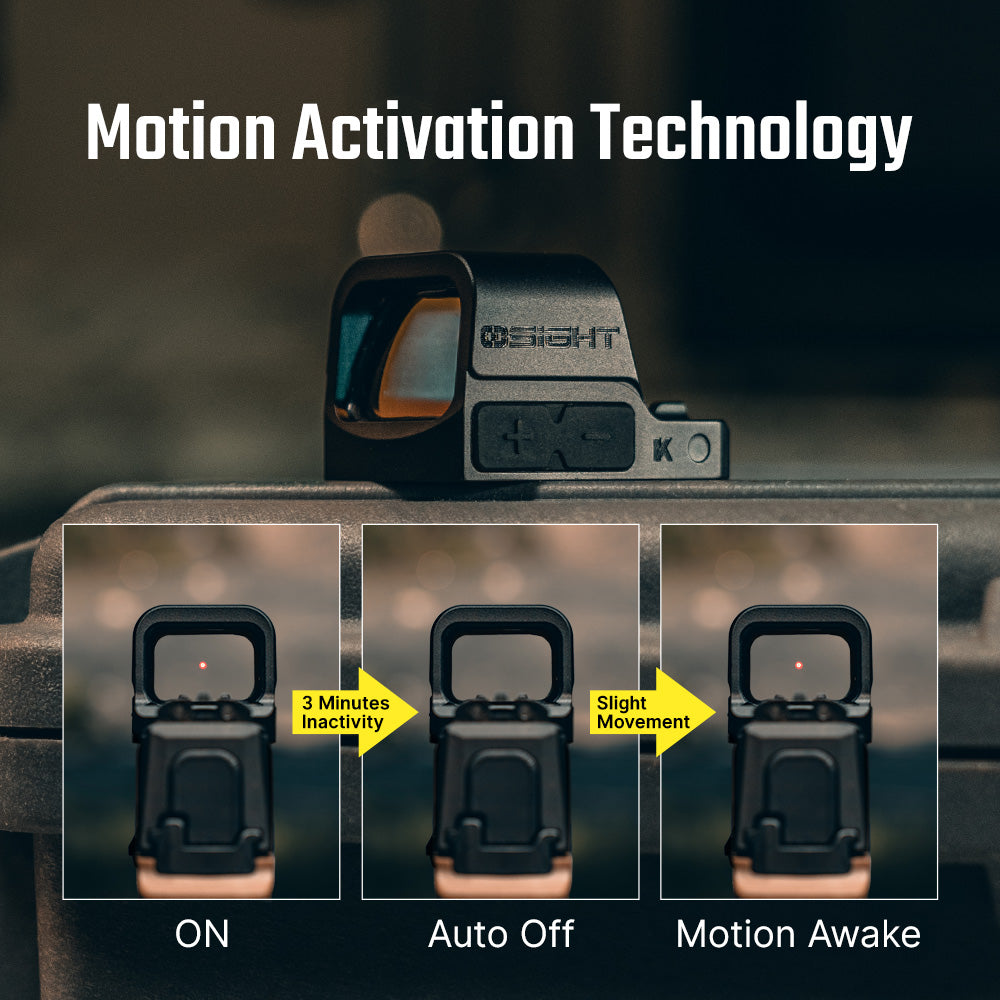 Osight K Compact 6 MOA Red Dot Sight Side-Loading Battery RMSc Footprint