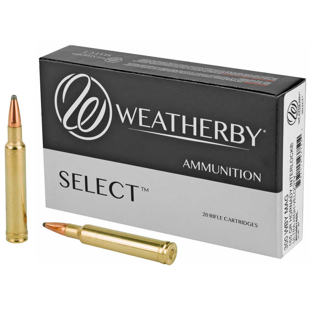 Weatherby .300 Weatherby Mag Select 165gr Hornady Interlock Ammo