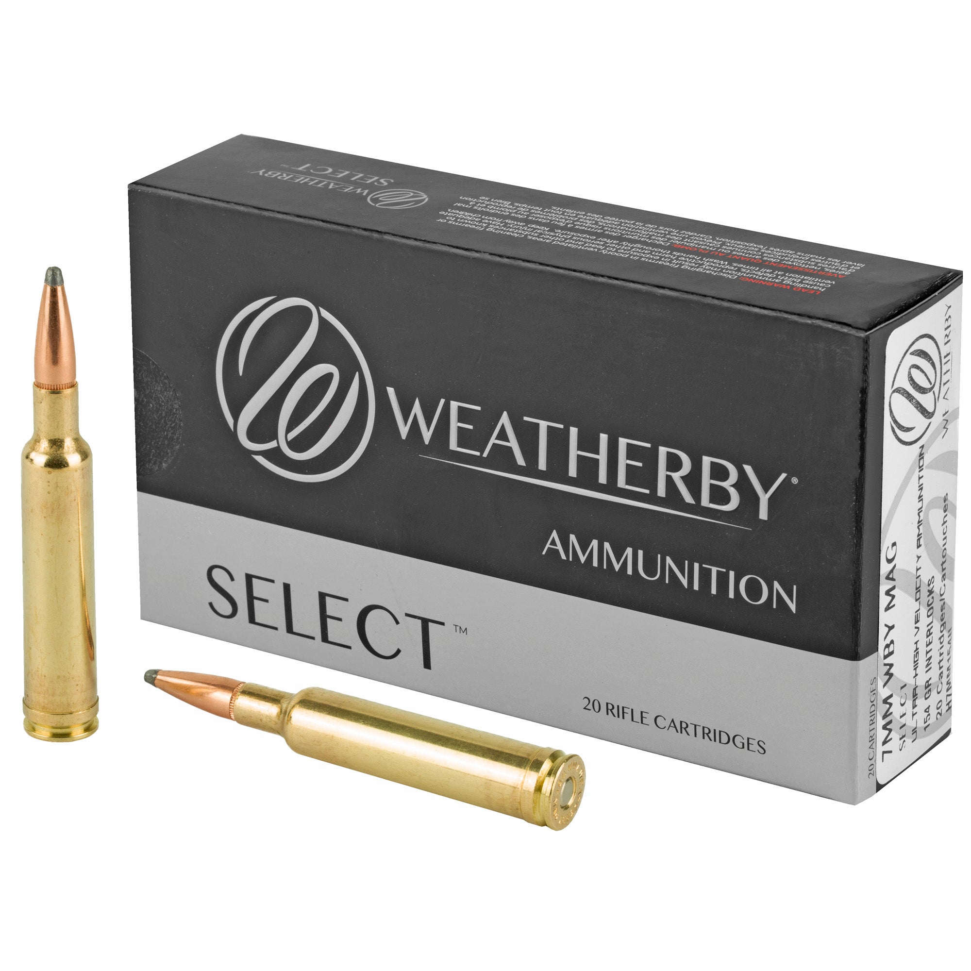 Weatherby 7mm Weatherby Mag Select 154gr Hornady Interlock Ammo