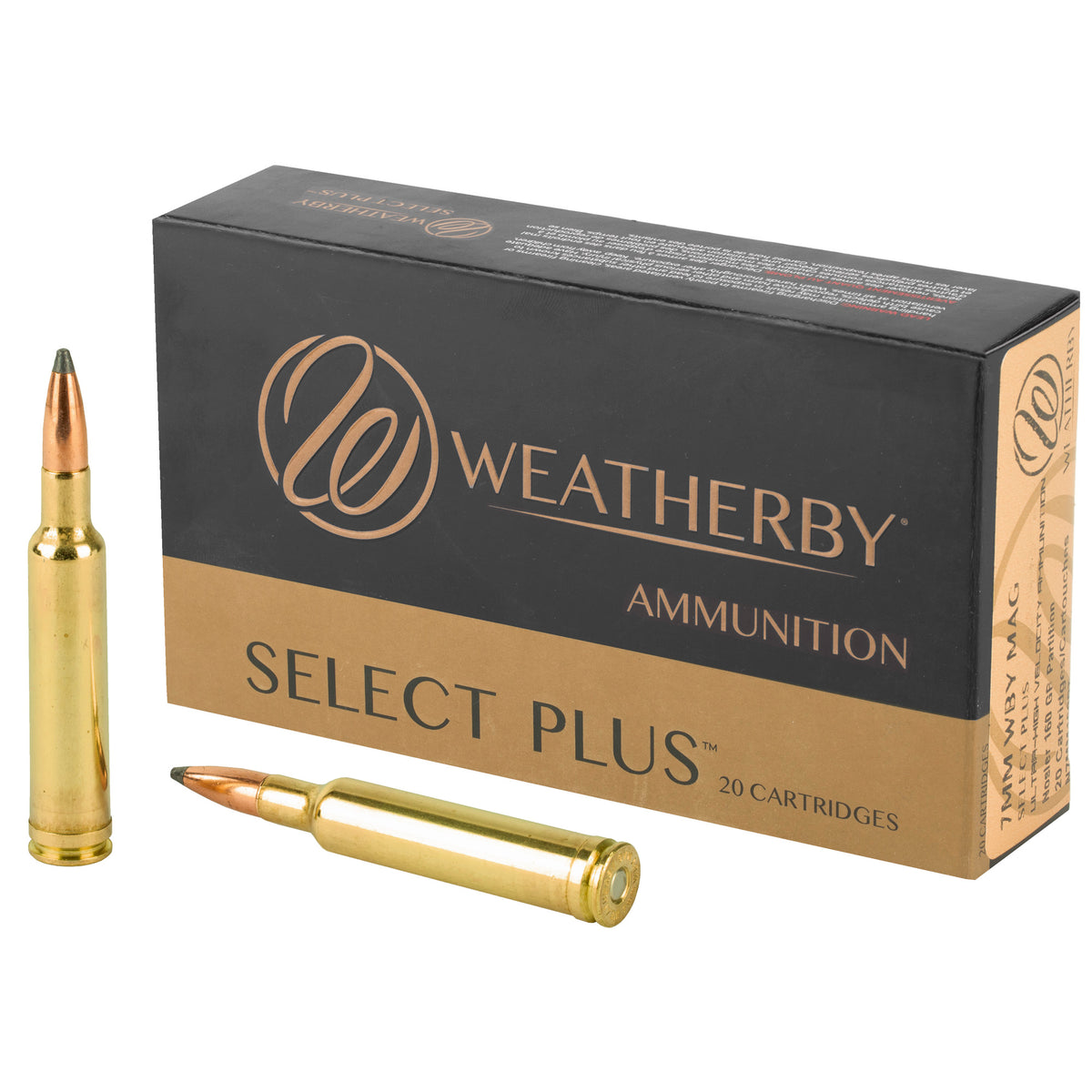 Weatherby N7MM160PT Select Plus Nosler Spitzer Partition 160 Grain 7mm Weatherby Mag 3200 fps