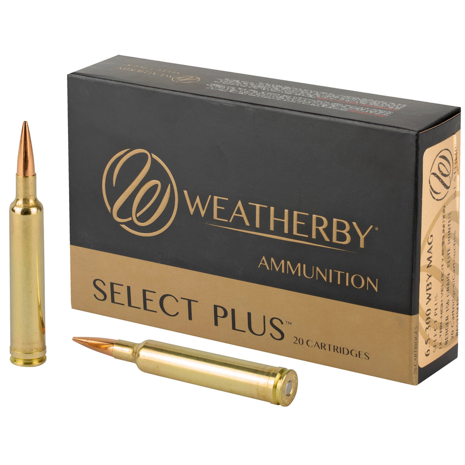 Weatherby R653156EH Select Plus Berger Extreme Outer Limits Elite  156 Grain 6.5-300 Weatherby Mag 3050 fps
