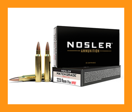 Nosler .223 Rem Match Grade 77gr Custom Competition HPBT Ammo