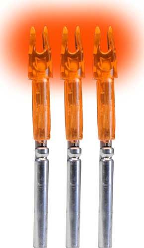 LUMENOK LIGHTED NOCK X-SERIES HD ORANGE 3PK