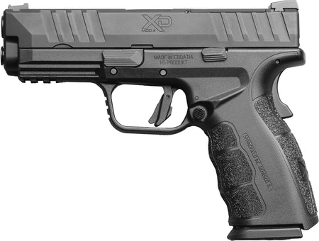 Springfield Armory XDDG9101BM4 XD MOD4 9mm Luger 16+1 4" Black Melonite Steel Barrel & Optic Ready/Serrated Slide, Black Polymer Frame w/Picatinny Rail, Textured Grip