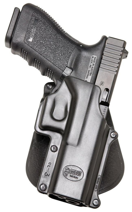 Fobus Standard Paddle Holster for Glock 20|Glock 21|Glock 37|Glock 38 Black Right Hand
