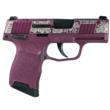 Sig Sauer Exclusive "Black Cherry Roses" P365-380 Handgun 380 Auto 10rd Magazine 3.1" Barrel Black Manual Safety