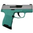 Sig Sauer "Silver Slide/Robin's Egg Blue Frame" P365 Optic Ready Handgun 9mm Luger 10rd Magazines(2) 3.1" Barrel X-RAY 3 Sights
