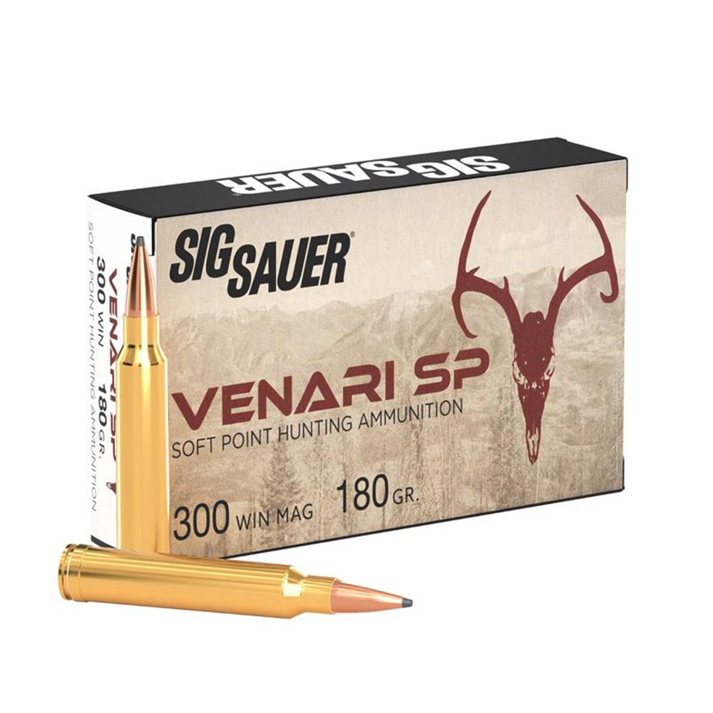 Sig Sauer V300WMSP18020 Venari Soft Point 180 Grain .300 Winchester Mag 3050 fps