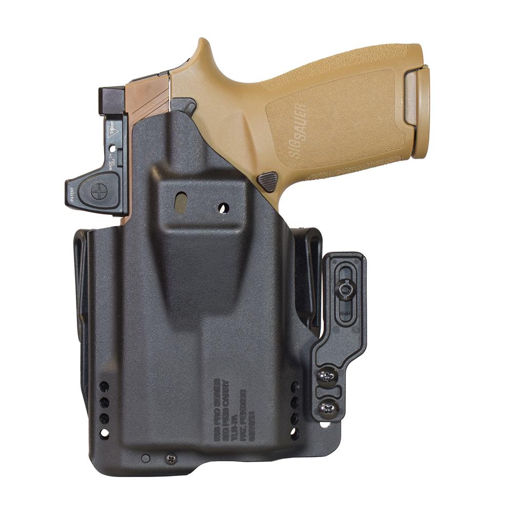 Mission First Tactical Pro Holster, Inside Waistband Holster, Fits Sig P320 X Carry with TLR7, Kydex, Black, Ambidextrous, Includes (2) Tuckable 1" Belt Clips and (1) 1" Belt Clip H5-SIG-9-WL-7