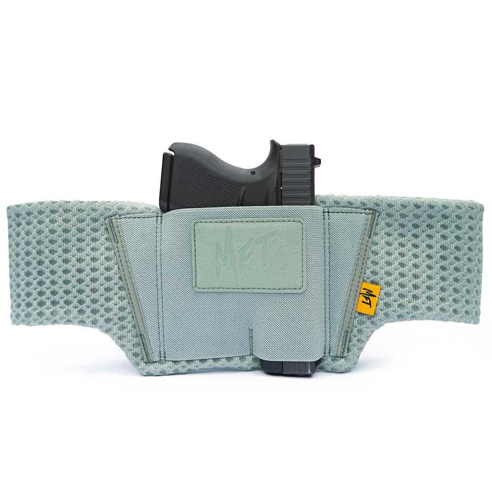 Mission First Tactical Belly Band Ultra Lite, Inside Waistband Holster, User Adjustable Size, Universal Handgun Fit, Ambidextrous, Sage Green H6-BB-3-SG
