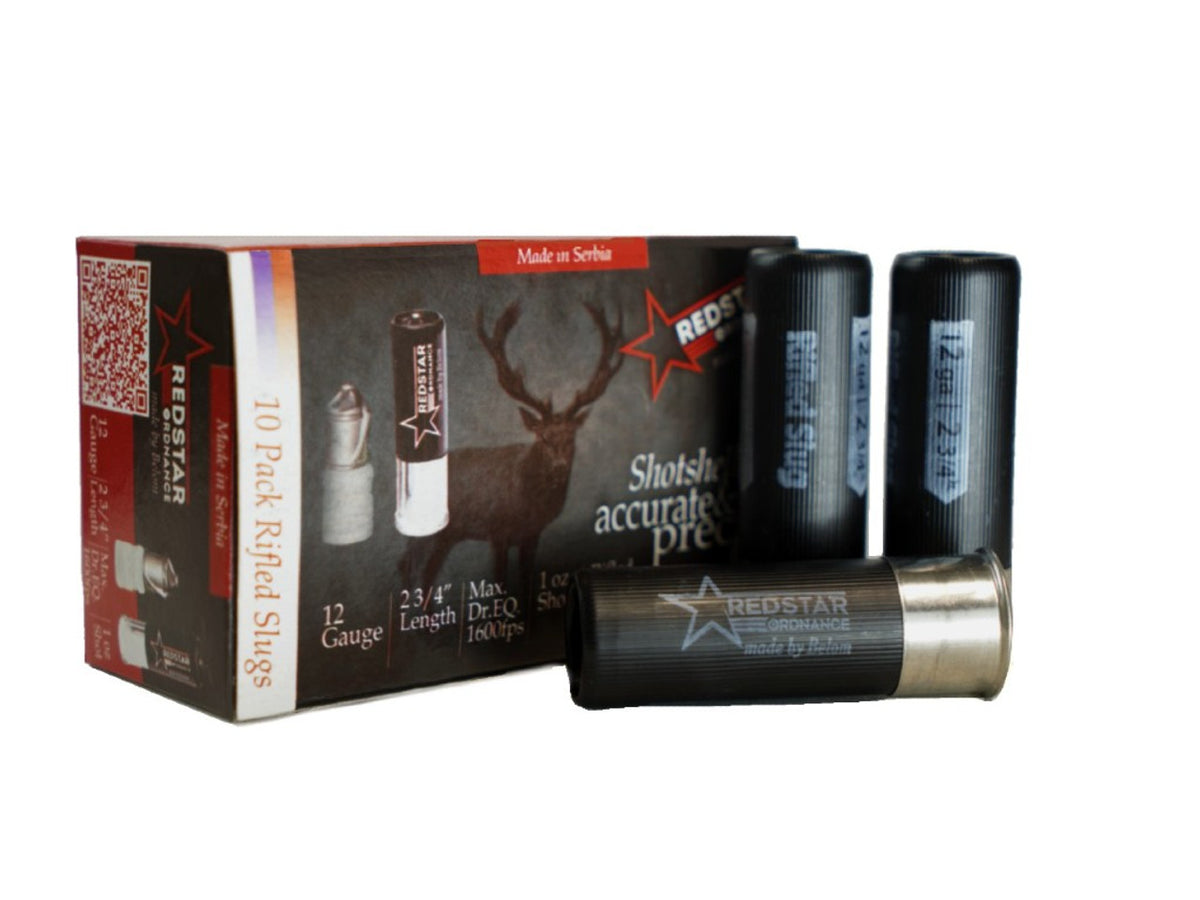 Belom RedStar Ordnance 12 Gauge 1oz 2.75 in Rifled Slug 