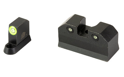 XS Sights R3D, 2.0, Tritium Night Sight, For CZ P10, Suppressor Height, Green Front Outline, Green Tritium Front/Rear CZ-R201S-6G