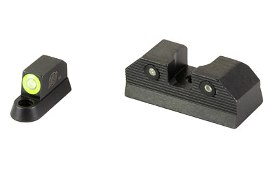XS Sights R3D, 2.0, Tritium Night Sight, For CZ P10, Standard Height, Green Front Outline, Green Tritium Front/Rear CZ-R202S-6G