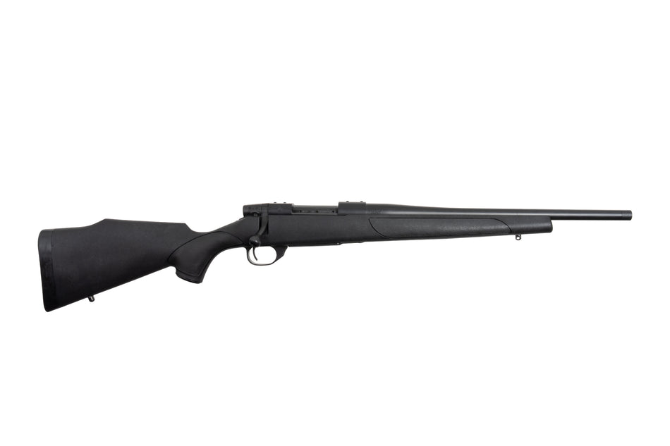 Weatherby VTX223RR16T Vanguard Obsidian 223 Rem 5+1 16" Blued Threaded Barrel, Blued Stainless Steel Drilled & Tapped Receiver, Black Monte Carlo Synthetic Stock