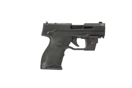 Taurus 1-TX22131VL TX22C Compact Frame 22 LR 13+1 SAO 3.60" Matte Black Steel Threaded Barrel, Black Anodized Optic Ready/Serrated Slide, Black Polymer Frame w/Picatinny Rail, Viridian Laser