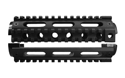 Yankee Hill Machine Co Carbine Handguard, 2 Piece, Fits AR-15's with Carbine-Length Gas Systems and Fixed Front Sight Gas Block, Will Not Fit Colt AR15, Anodized Finish, Black YHM-9670