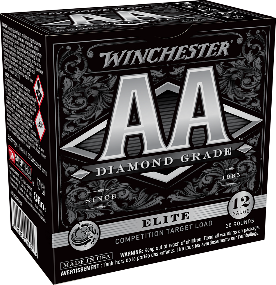 Winchester AADG12507 AA Diamond Grade 12 Gauge 2-3/4 1-1/8oz #7.5 1250 fps