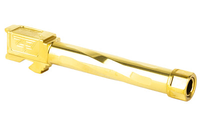 Zaffiri Precision Pistol Barrel, Threaded 1/2X28, 9MM, 4.49", TiN Finish, Gold, Fits Glock 17 Gen 1-4 ZP.17BTG