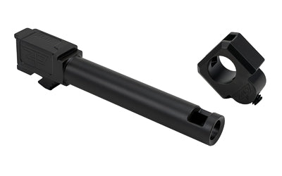 Zaffiri Precision Threadless Comp with Barrel, 9MM, Fits Glock 19, Nitride Finish, Black ZP.19BTCBN