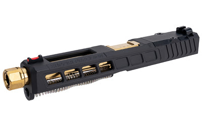 Zaffiri Precision ZPS.3, Glock 17 Gen 5 Complete Upper Kit, RMR Footprint, G17 Threaded Barrel, Gold Titanium Nitride Finish, HD Fiber Sights, Cerakote Finish, Armor Black
