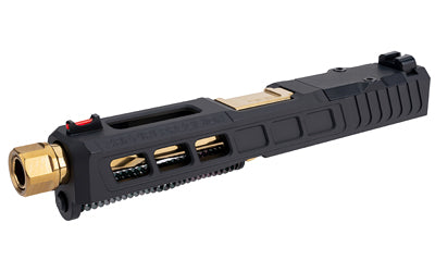 Zaffiri Precision ZPS.3, Glock 19 Gen 5 Complete Upper Kit, RMR Footprint, G19 Threaded Barrel, Gold Titanium Nitride Finish, HD Fiber Sights, Cerakote Finish, Armor Black