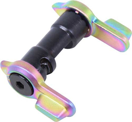 GUNTEC AR15 MULTI DEGREE SHORT THROW AMBI SAFETY RAINBOW PVD!