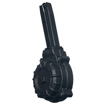 Promag Ruger P Series 9mm Handgun Magazine Black Polymer 50/rd Drum