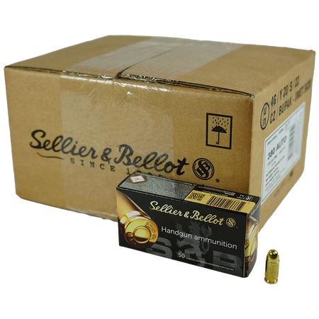 Sellier and Bellot .380 ACP/Auto Handgun 92gr FMJ Ammo