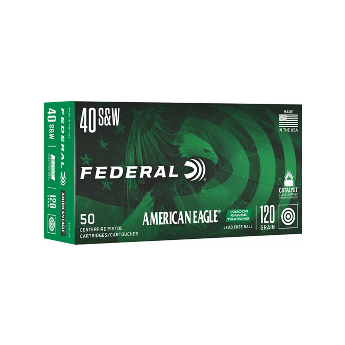 Federal .40 S&W American Eagle 120gr Lead-Free IRT Ammo