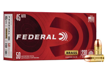 Federal .45 Auto Champion 230gr FMJ RN Ammo