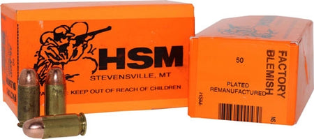 HSM .357 Sig Training 124gr Plated FP Ammo