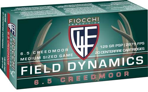 Fiocchi 6.5mm Creedmoor Field Dynamics 129gr PSP Ammo