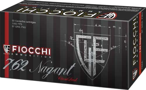 Fiocchi 7.62x38mmR Nagant Heritage 97gr FMJ Ammo