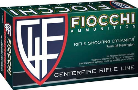Fiocchi 7mm-08 Remington Field Dynamics 139gr JSP Ammo