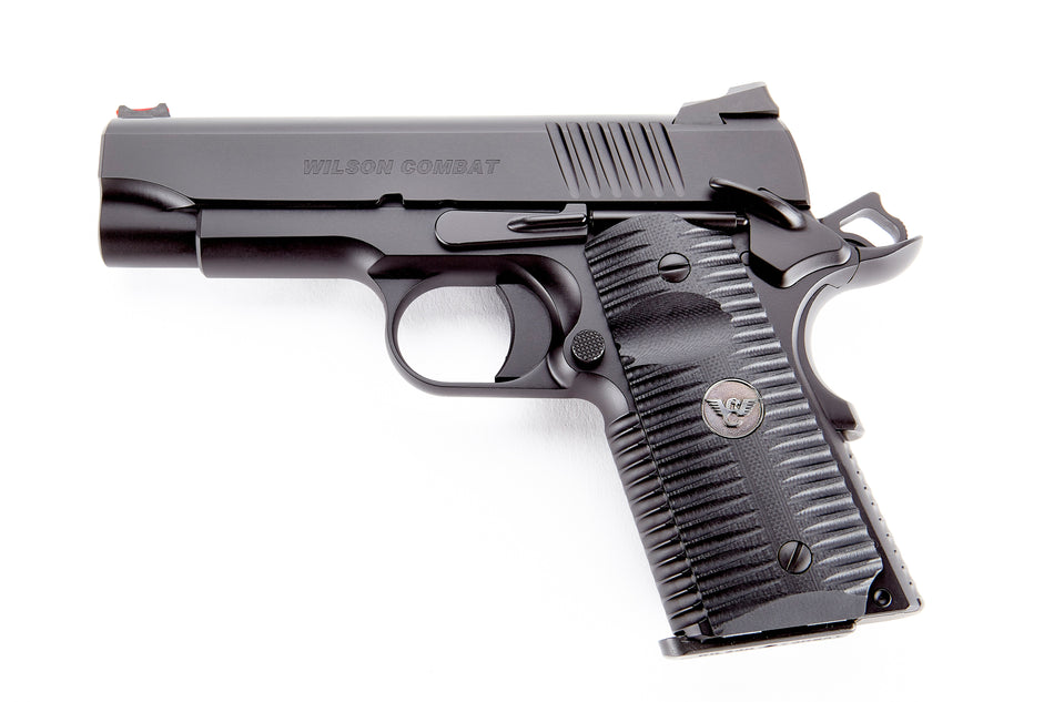 Wilson Combat ACPCP9 ACP Compact SAO 9mm Luger 4" 8+1 Black Armor-Tuff Carbon Steel Black G10 Eagle Claw Grip