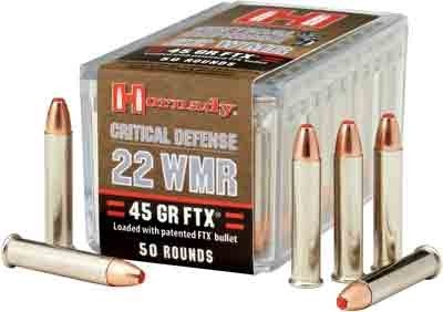 Hornady Critical Defense 22 WMR 45gr FTX Ammo