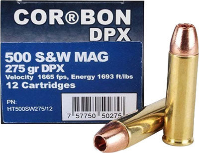 Cor-Bon HT500SW27512 DEP PENTRAT X-B DPX 275 Grain .500 S&W Mag