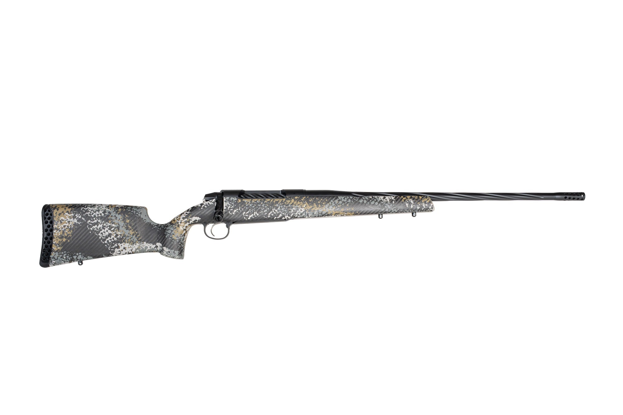 Weatherby 3WAST25RWR4B 307 Alpine ST 25 WBY RPM 4+1 22" +2" Graphite Black Cerakote Spiral Fluted Threaded Barrel, Steel Drilled & Tapped Receiver, Carbon Fiber w/Gray, Light Gray & Gold Sponge Accent