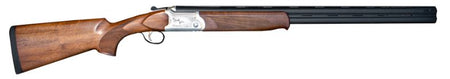 ATI ATIGKOF12SVE26 Cavalry SVE 12 Gauge 3" 2rd 26" Blued O/U Barrel, Silver Engraved Metal Finish, Oiled Turkish Walnut Stock, Ejector, 5 Chokes