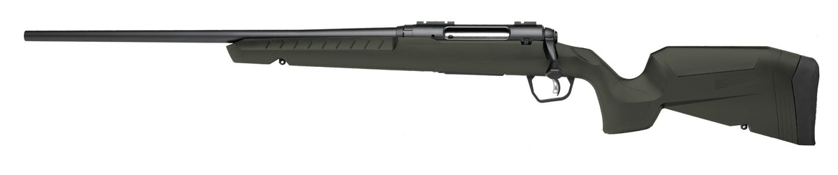 Savage Arms 32080 Axis 2 270 Win 4+1 22" Matte Black Sporter Barrel, Matte Black Drilled & Tapped Steel Receiver, Fixed Green Synthetic Stock, Left Hand